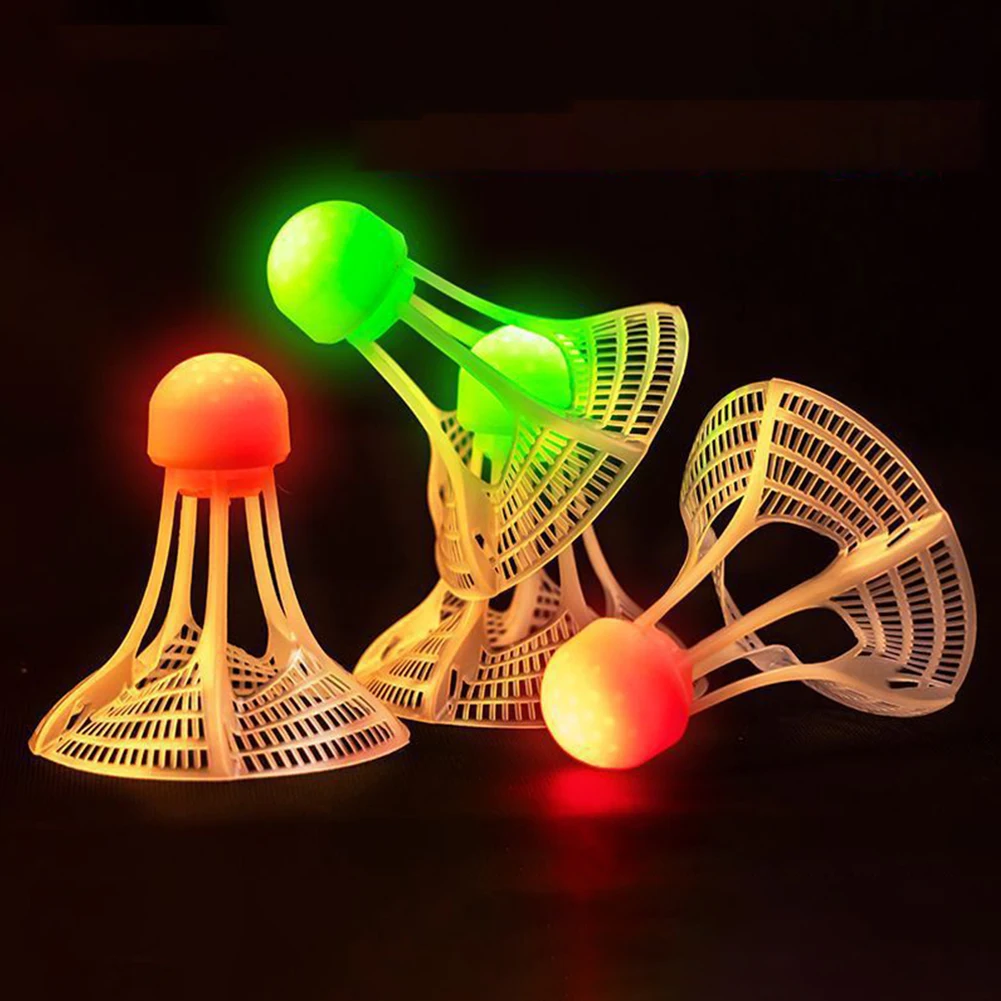 Glow-In-The-Dark Windproof Bad - Feather Shuttlecock 评论和价格