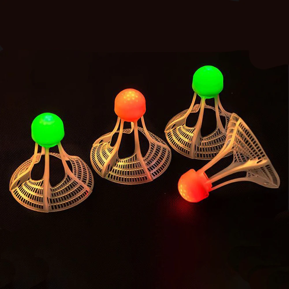 Glow-In-The-Dark Windproof Bad - Feather Shuttlecock 评论和价格