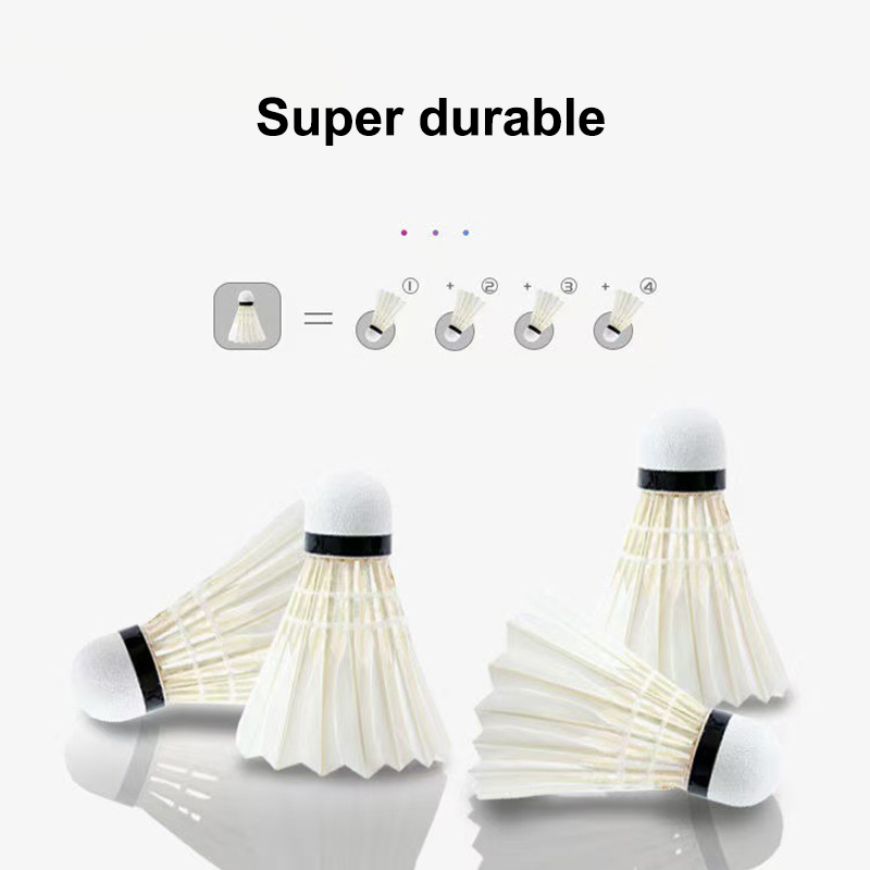 3/6Pcs Badminton Balls Shuttle - Feather Shuttlecock 评论和价格