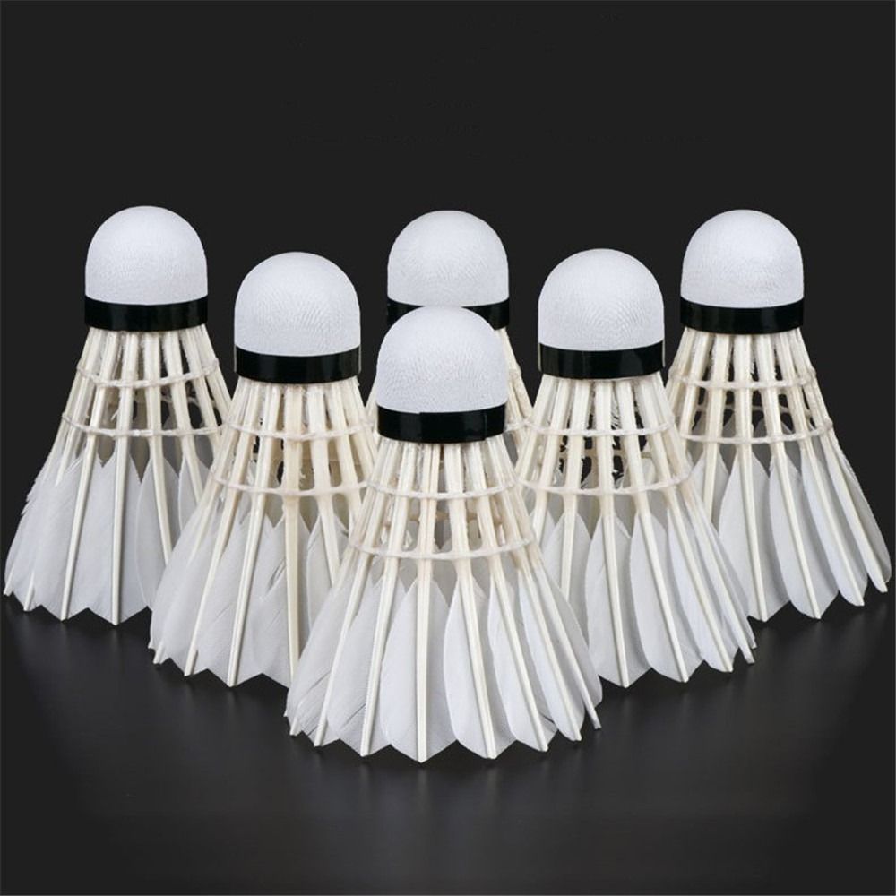 3/6/12Pcs New White Badminton  - Feather Shuttlecock 评论和价格